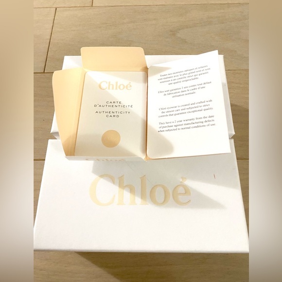 Chloe Women's Gold/Grey Crystal Round Sunglasses 59mm NWOT - Picture 10 of 10